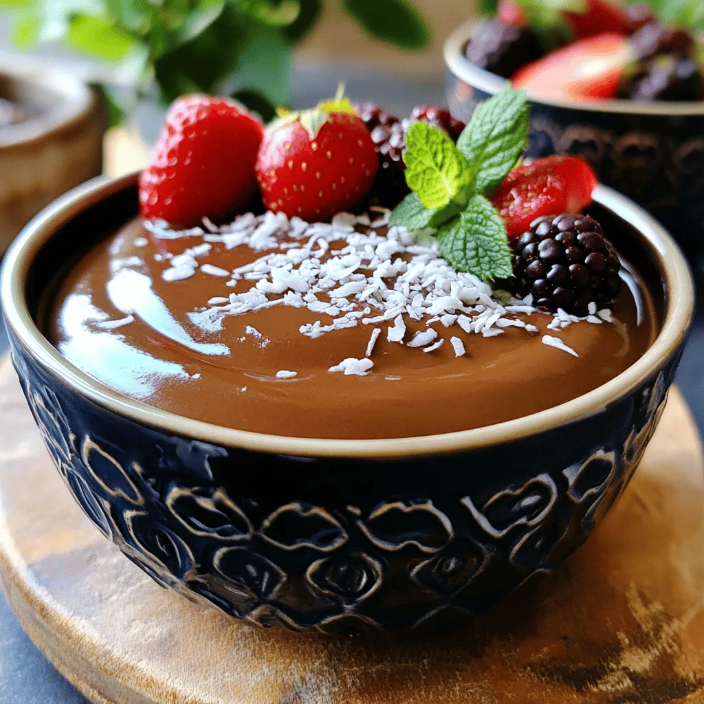 Vegan Chocolate Avocado Pudding Rich and Creamy Treat