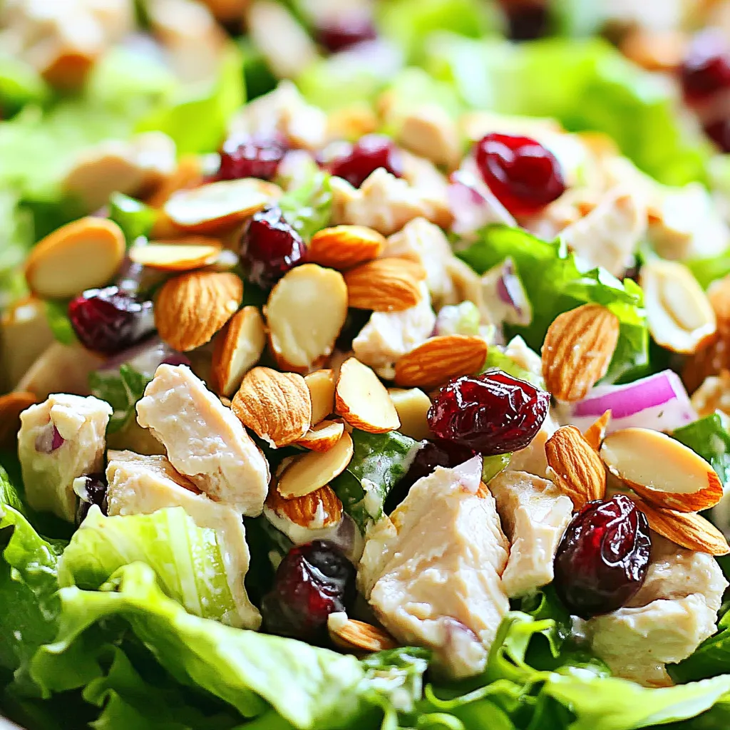 Cranberry Almond Chicken Salad Simple and Tasty Recipe