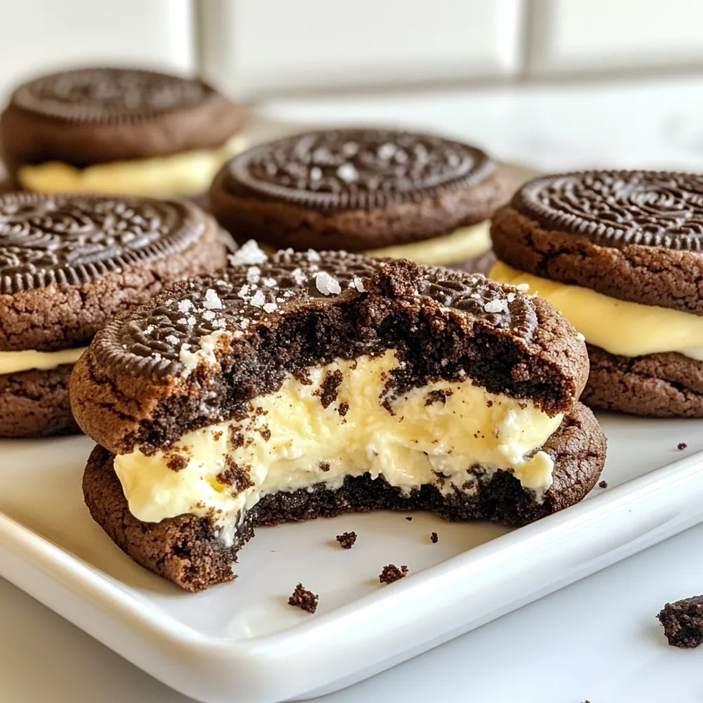 Oreo Cheesecake Stuffed Cookies Delightful Treat Recipe