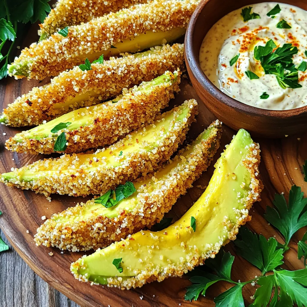 Air Fryer Parmesan Crusted Avocado Fries Delight