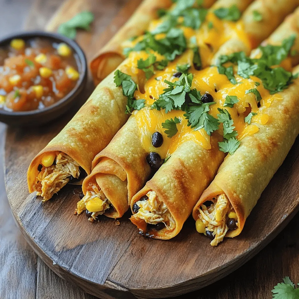 Baked Chicken Taquitos Crispy and Flavorful Treat