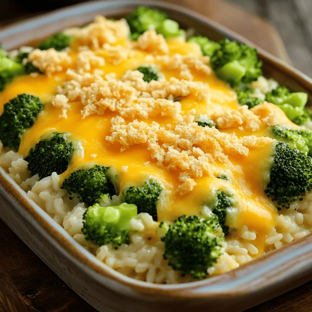 Cheddar Broccoli Rice Casserole Easy Comfort Dish