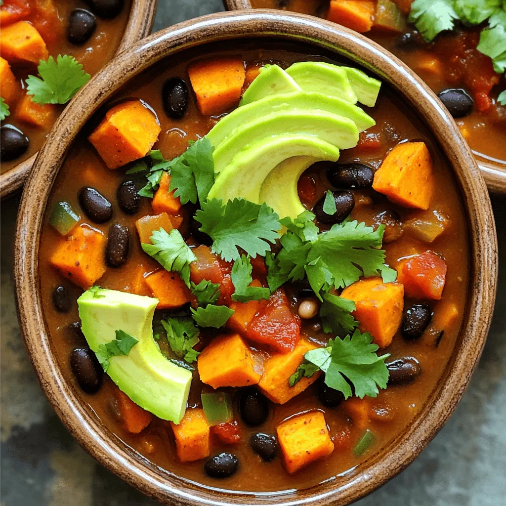 Sweet Potato Black Bean Chili Flavorful and Easy Recipe