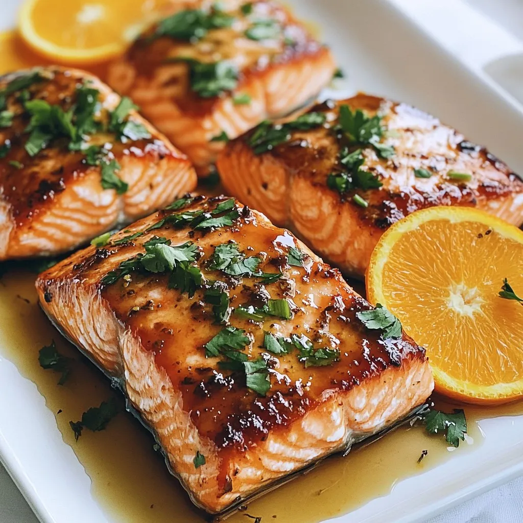 Orange Glazed Salmon Tasty and Simple Dinner Idea