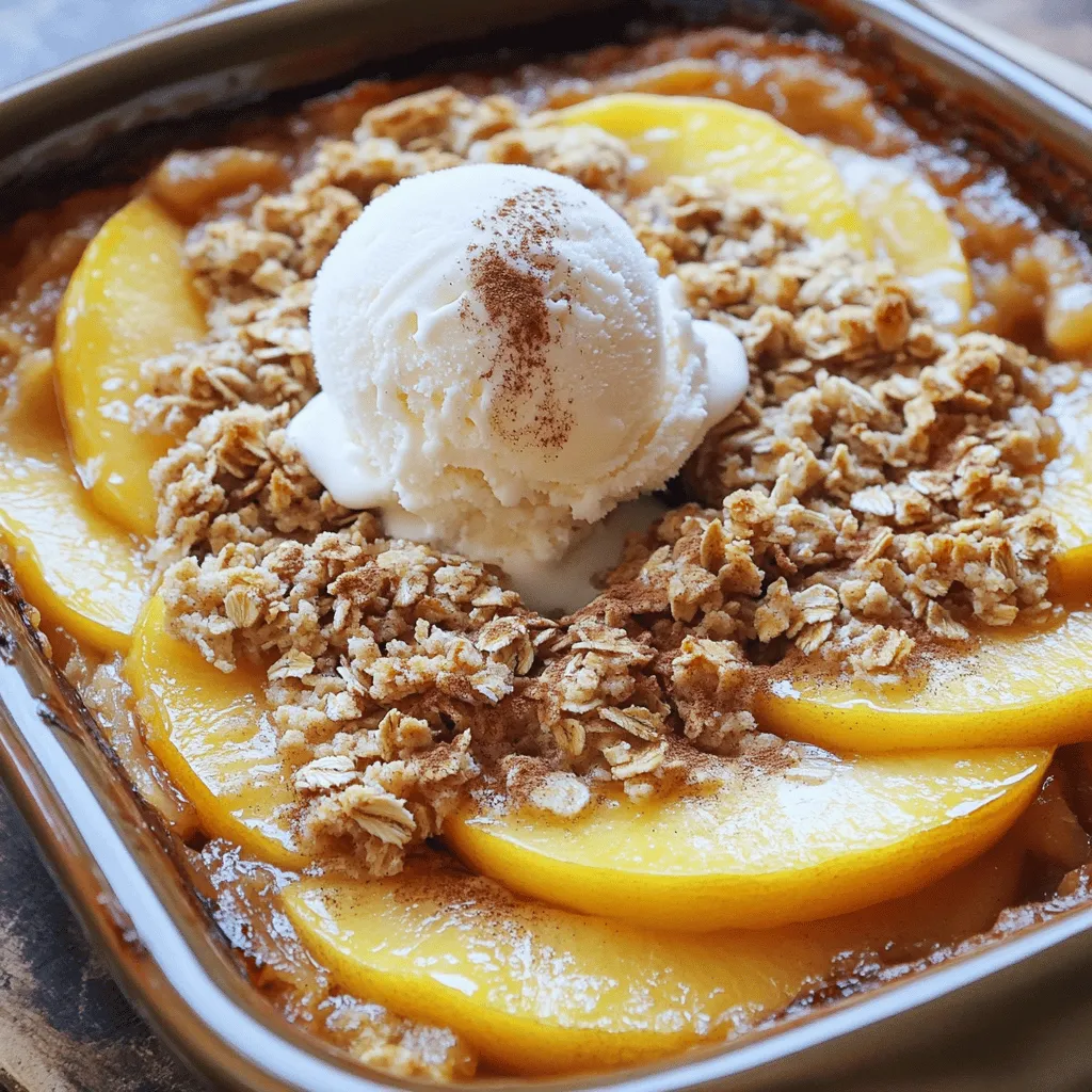 Peach Crisp with Oat Topping Simple and Tasty Recipe