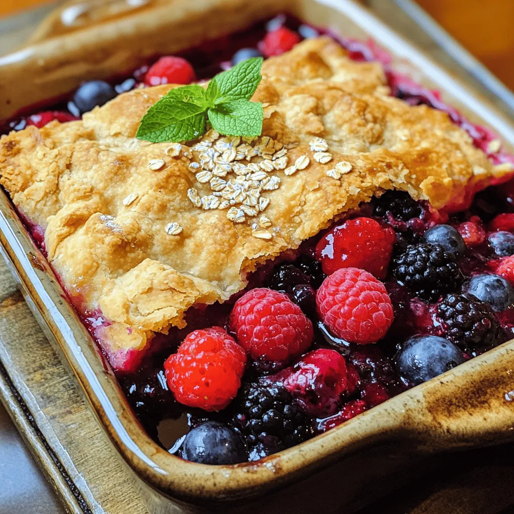 Berry Cobbler Delight Simple and Tasty Dessert