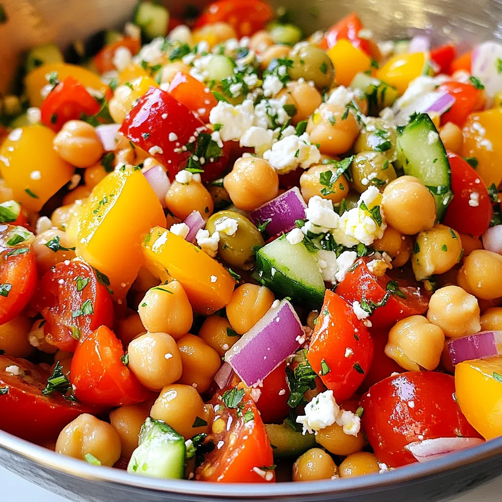 Mediterranean Chickpea Salad Fresh and Flavorful Dish