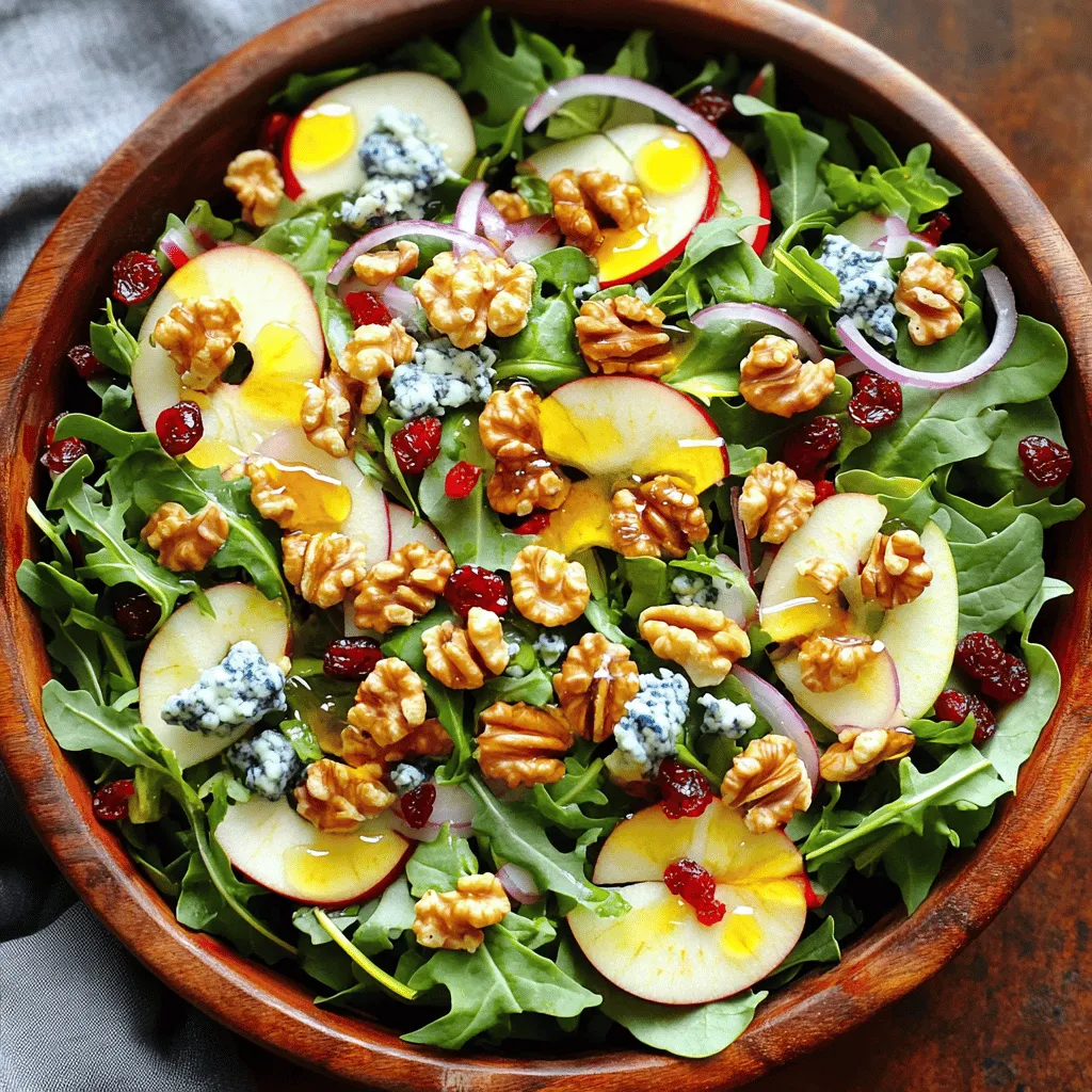 Walnut and Blue Cheese Salad Flavorful and Fresh Dish