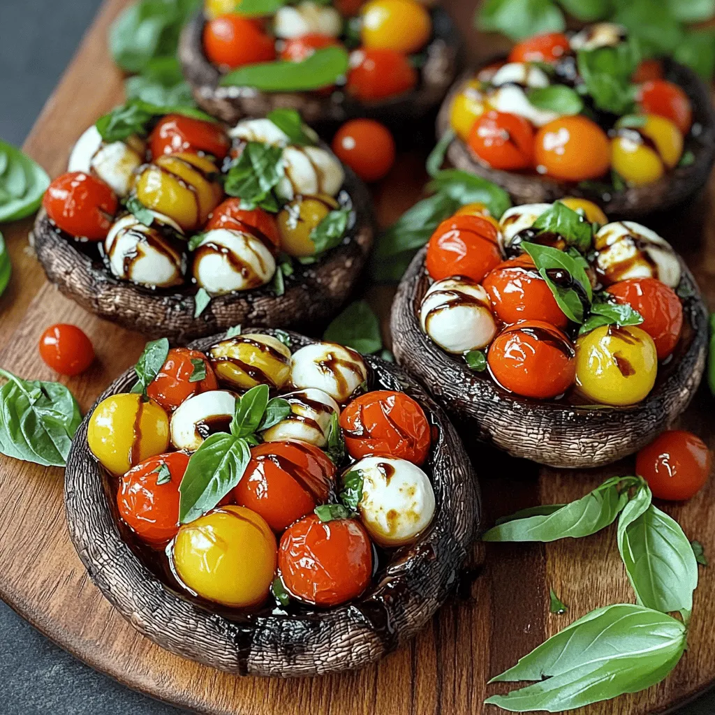 Savory Caprese Stuffed Portobello Mushrooms Delight