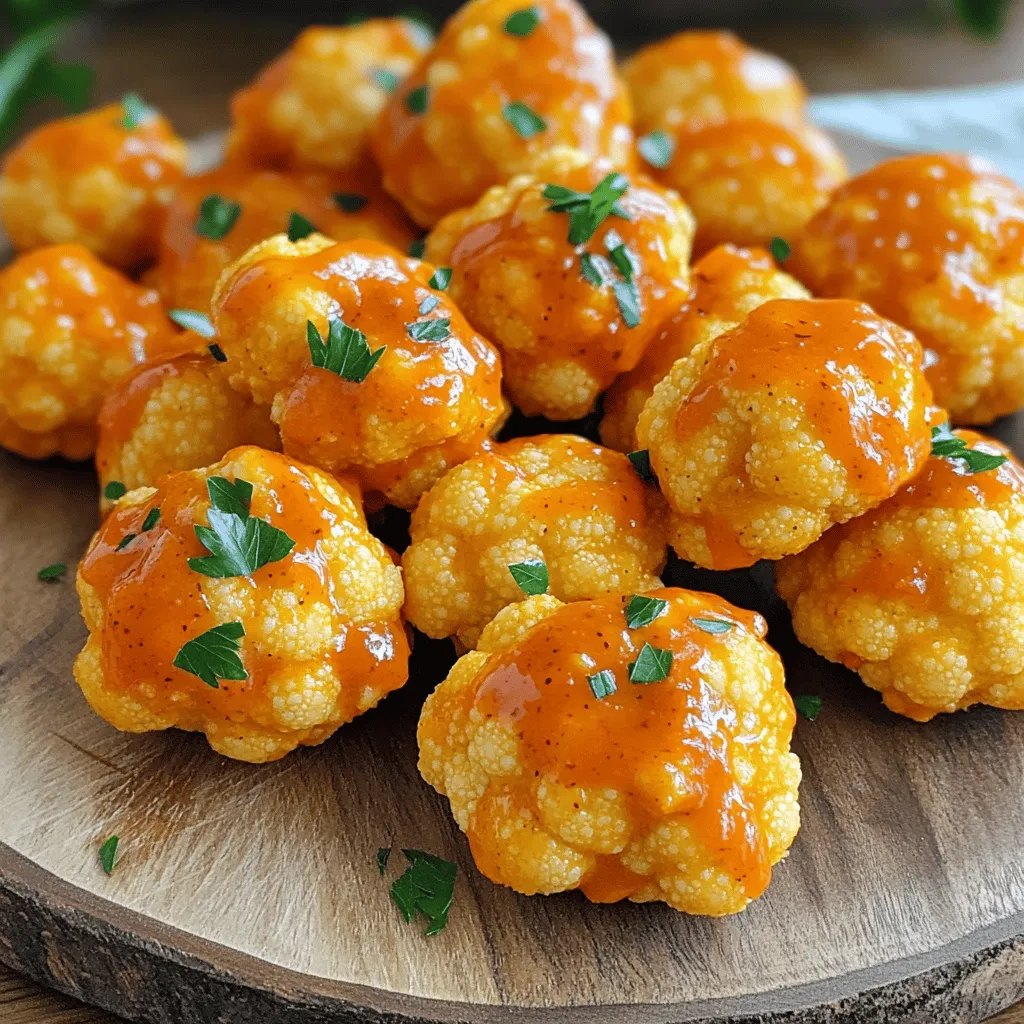 Buffalo Cauliflower Bites Crunchy and Flavorful Snack