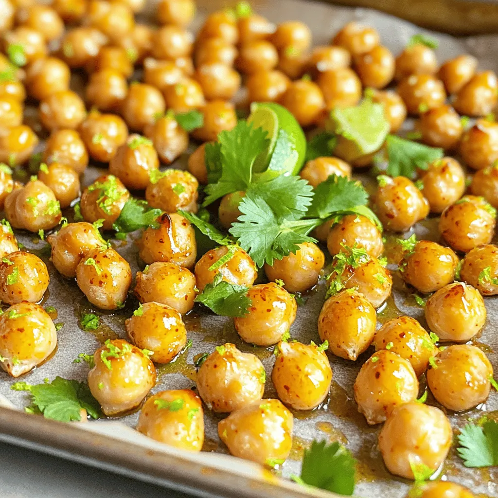 Sweet Chili Lime Roasted Chickpeas Crunchy Delight