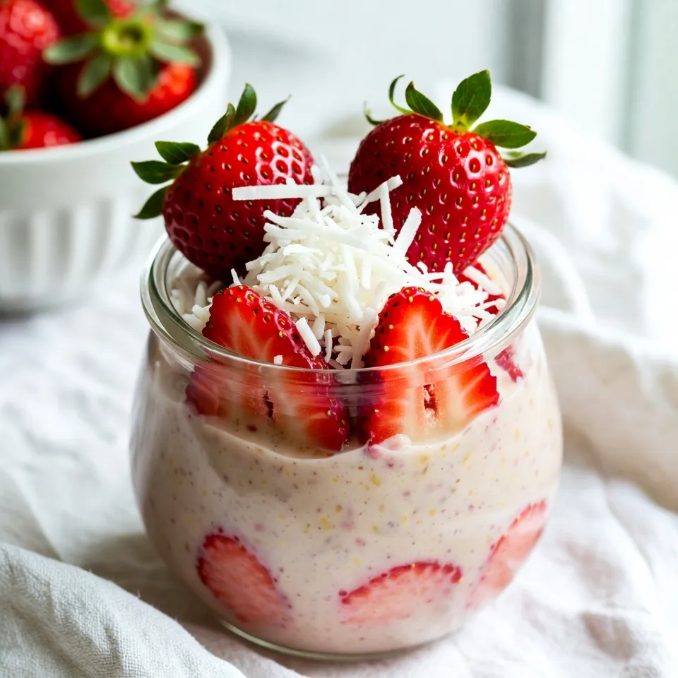 Strawberry Coconut Overnight Oats Simple and Healthy