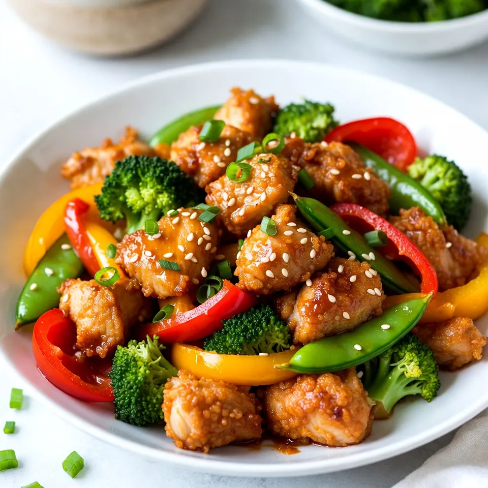 Orange Glazed Chicken Stir Fry Tasty Weeknight Meal
