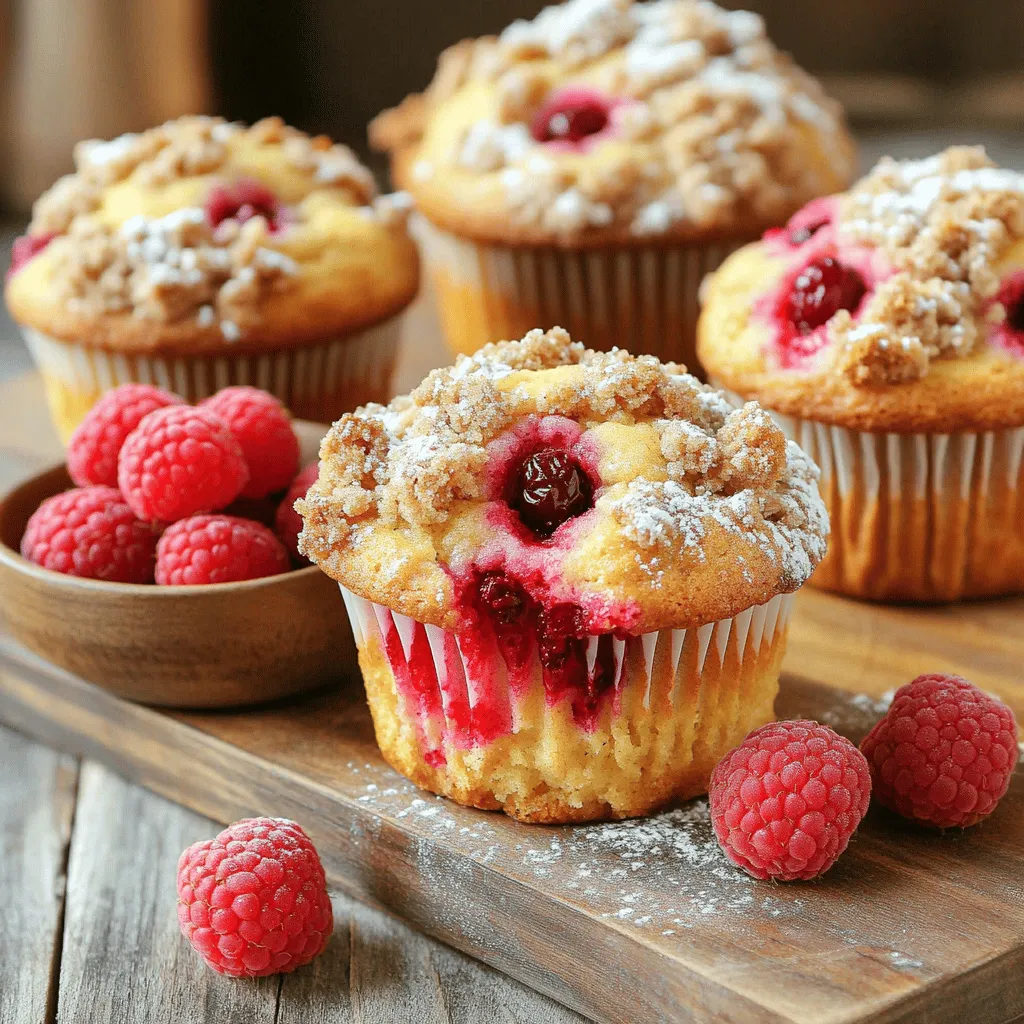 Raspberry Streusel Muffins Bakery Fresh and Delicious Treat