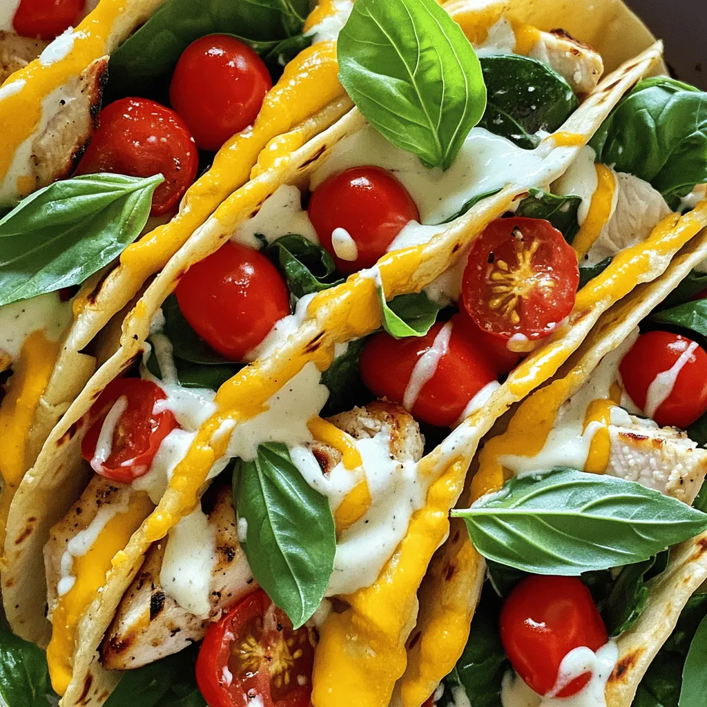 To make Cheesy Garlic Chicken Wraps, you need fresh and tasty ingredients. Here’s my list: