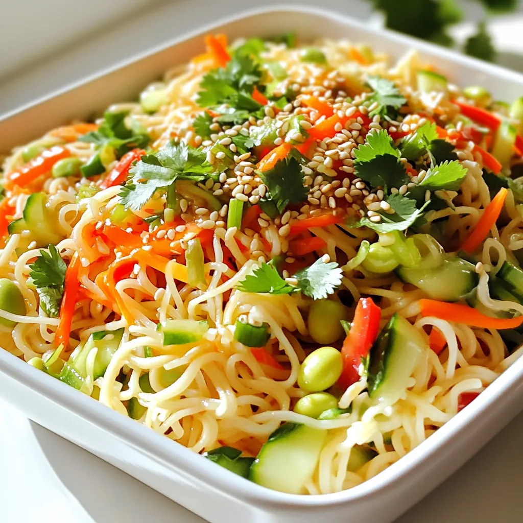 Sesame Ginger Noodle Salad Fresh and Flavorful Dish