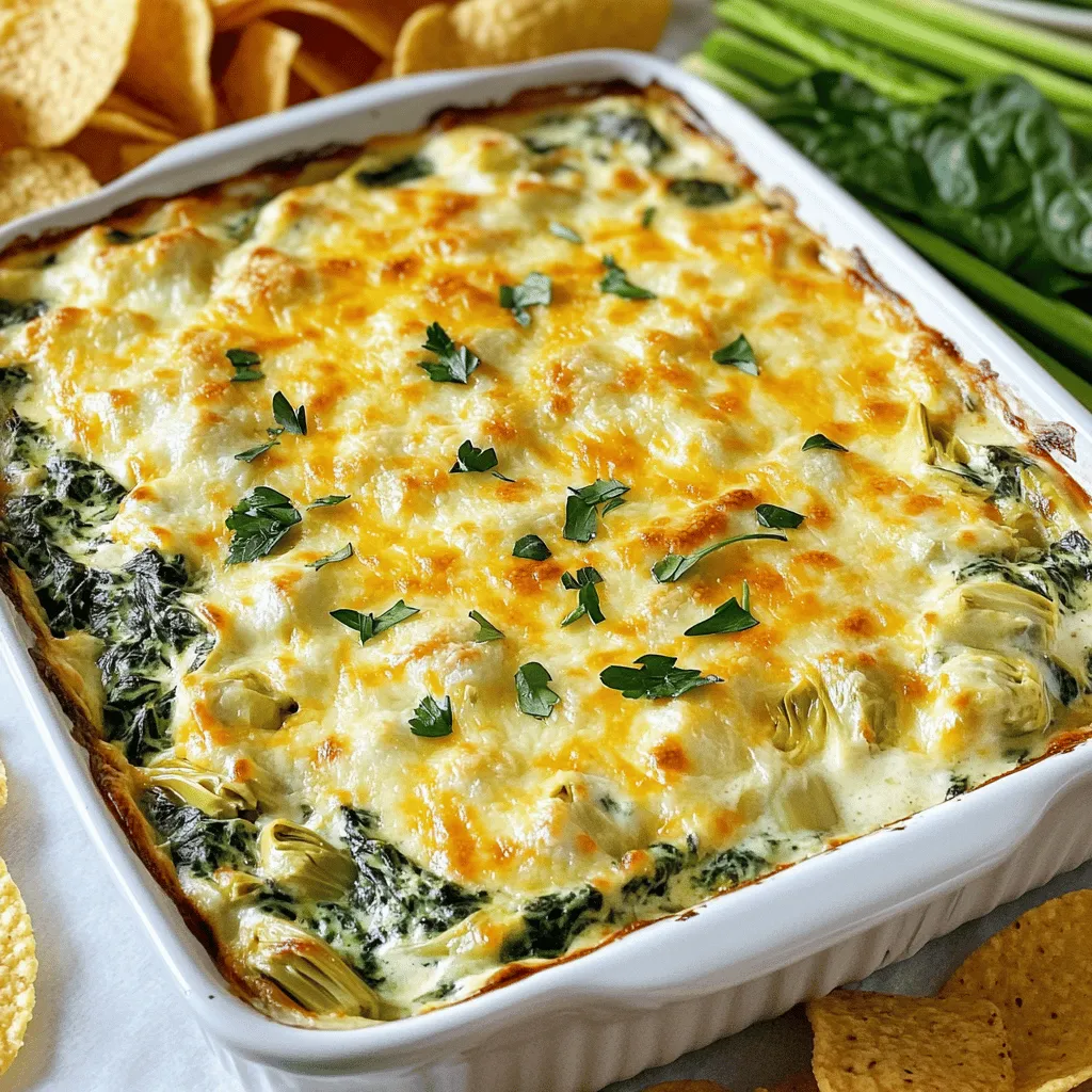 Cheesy Spinach Artichoke Dip Flavorful and Easy Recipe