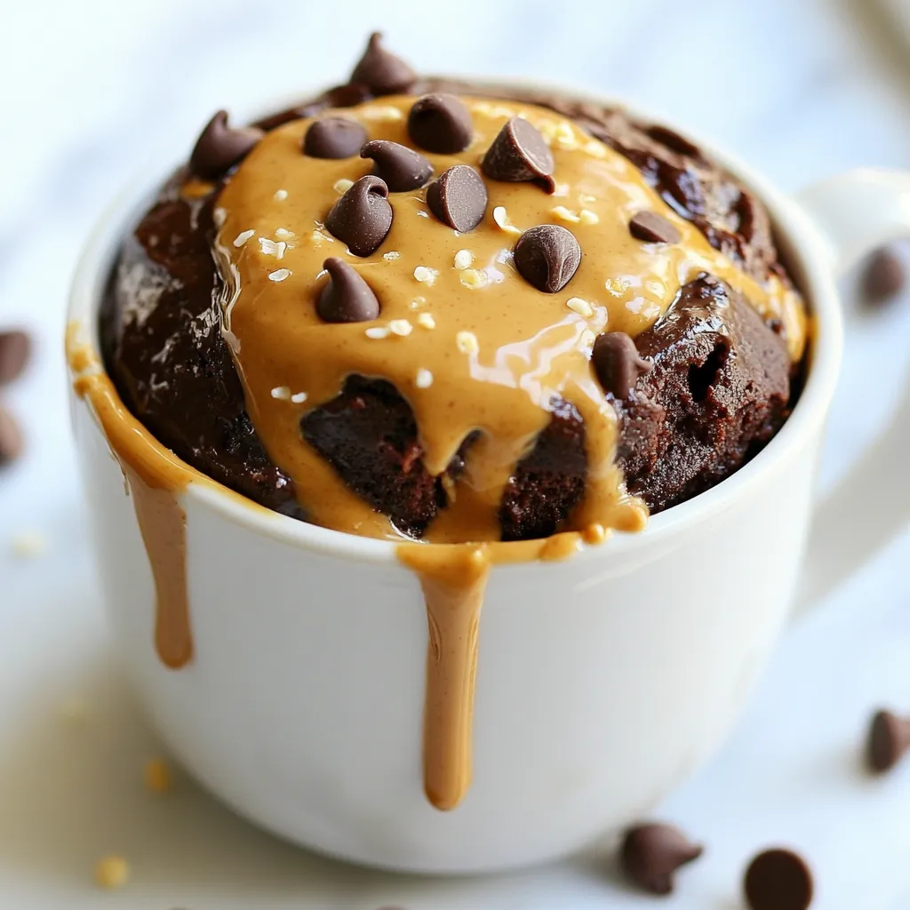 Chocolate Peanut Butter Mug Cake Quick and Tasty Treat