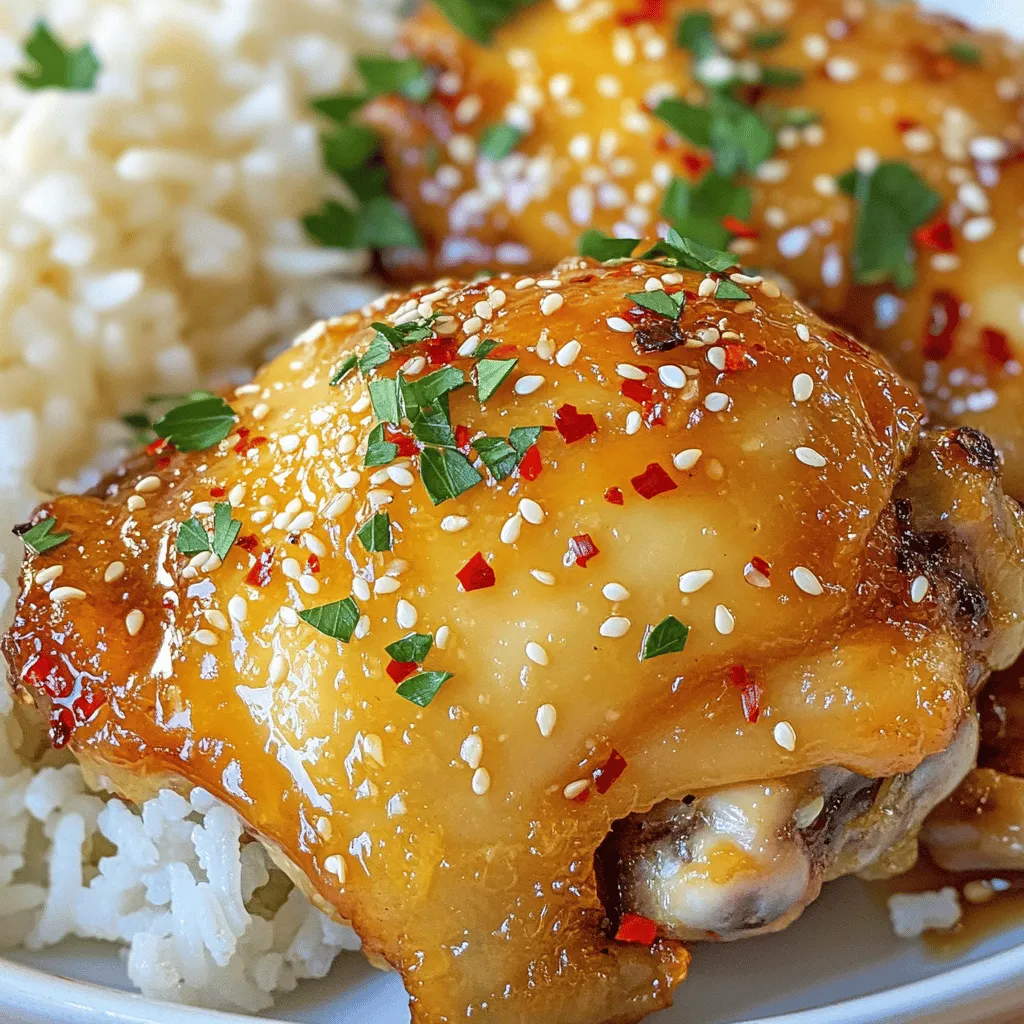 Spicy Honey Garlic Chicken Thighs Flavor-Packed Dish