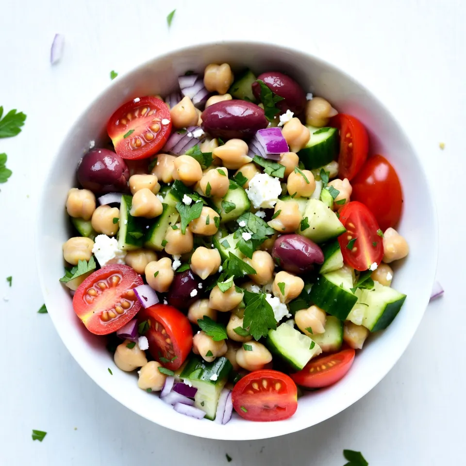 Mediterranean Chickpea Salad Fresh and Flavorful Dish