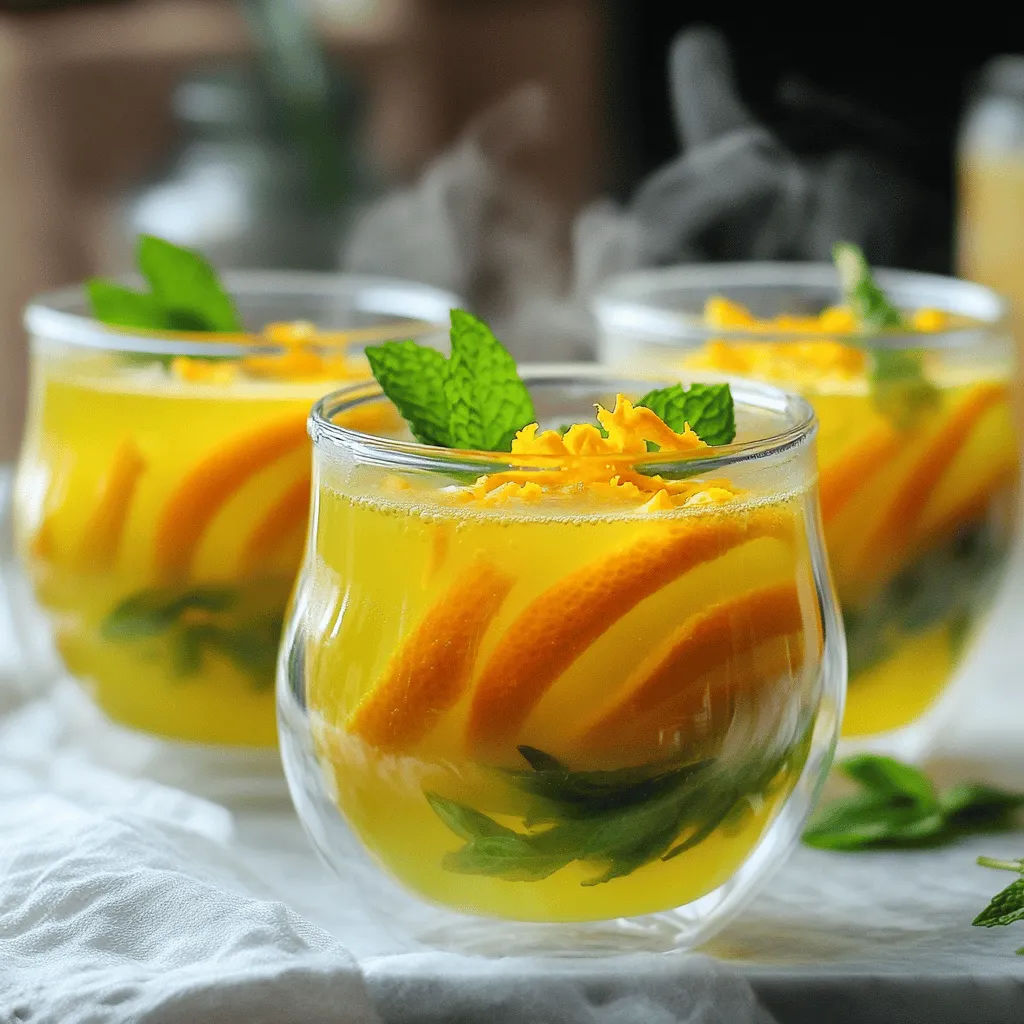 Vital Orange Ginger Green Tea Recipe for Wellness