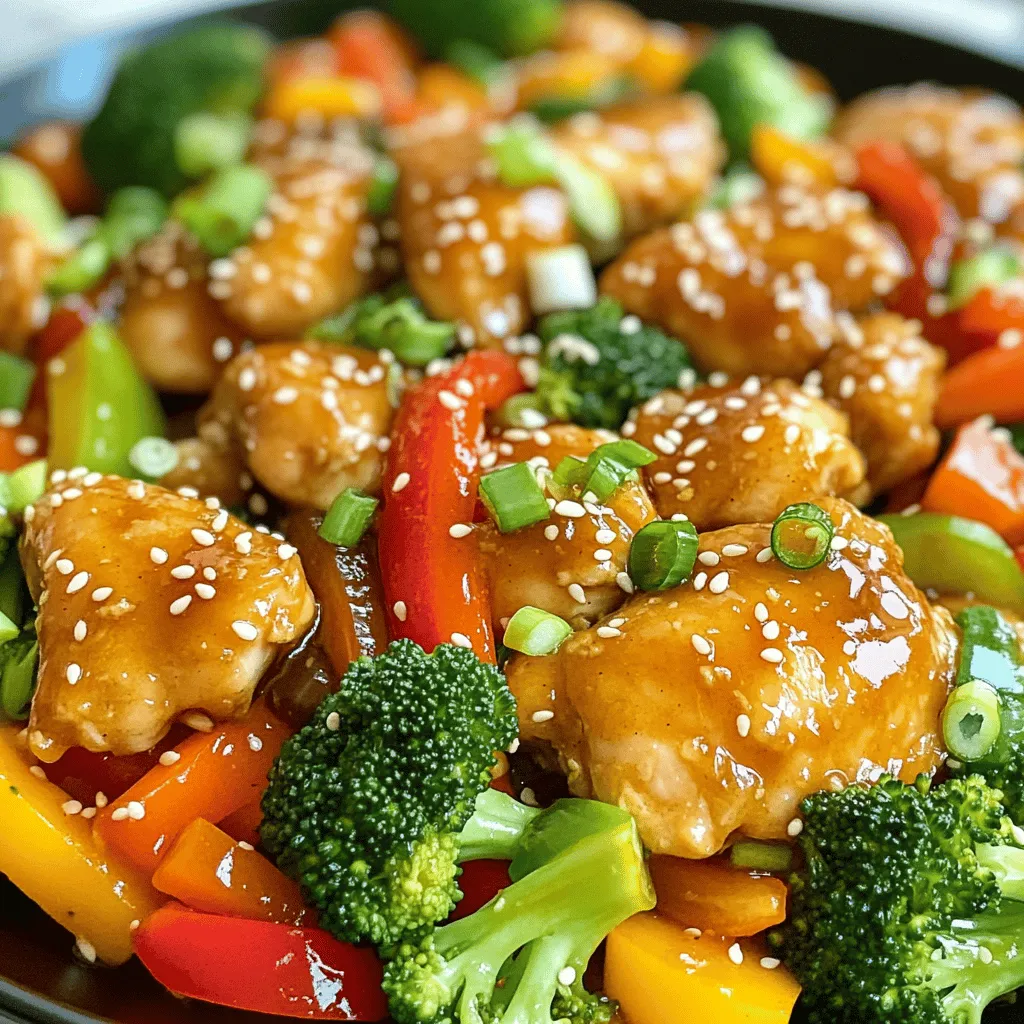 Honey Garlic Chicken Stir Fry Quick and Easy Recipe