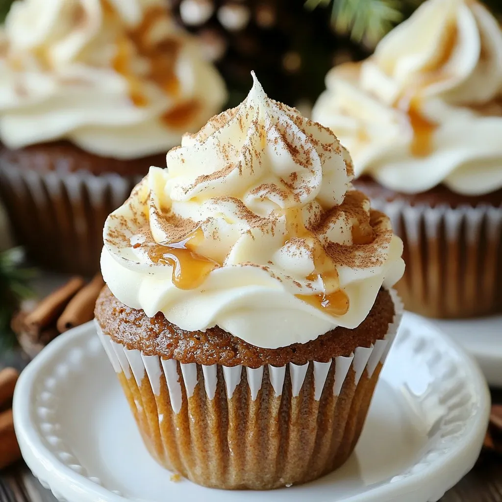 Gingerbread Latte Cupcakes Festive Holiday Delight