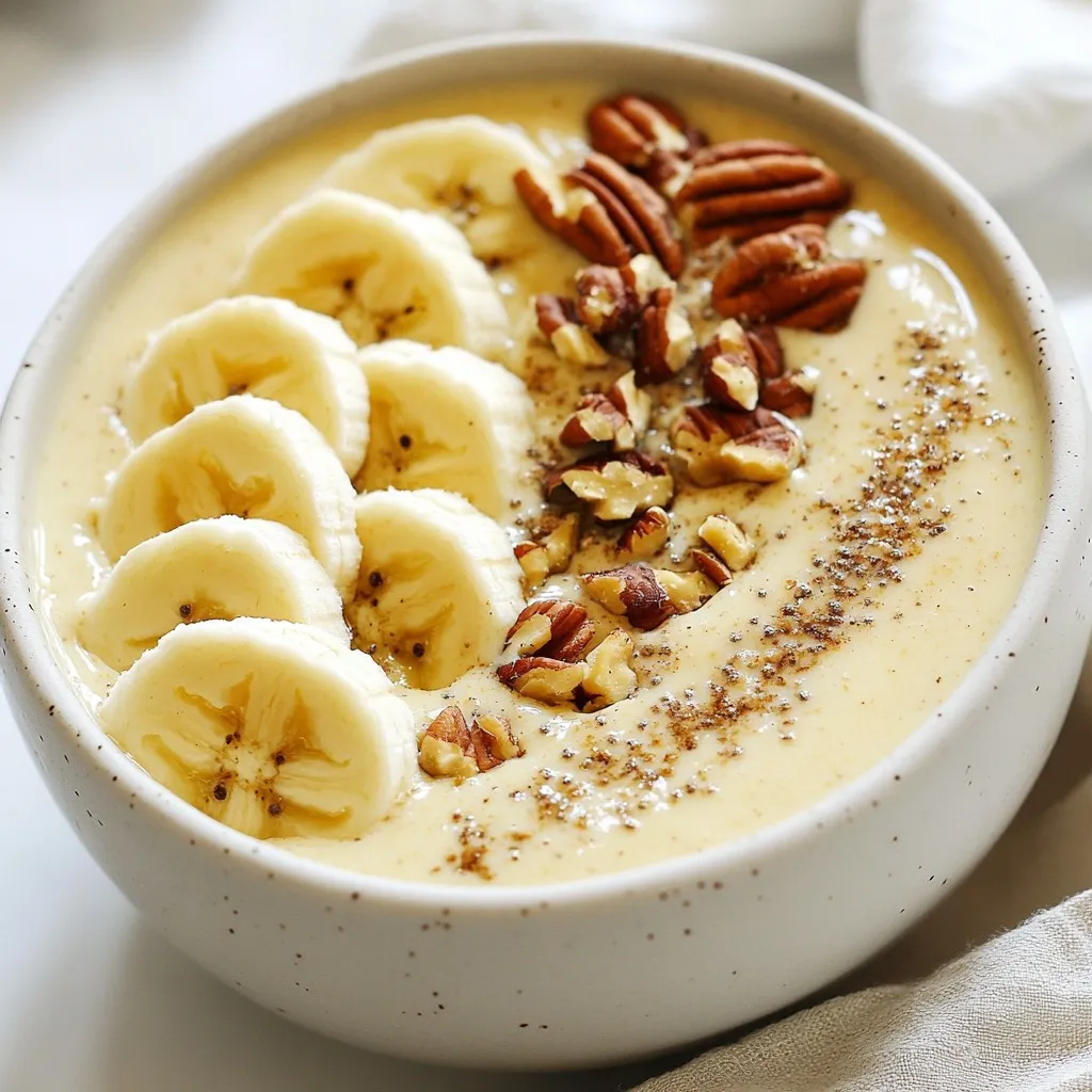 Eggnog Smoothie Bowl Delightful and Festive Treat