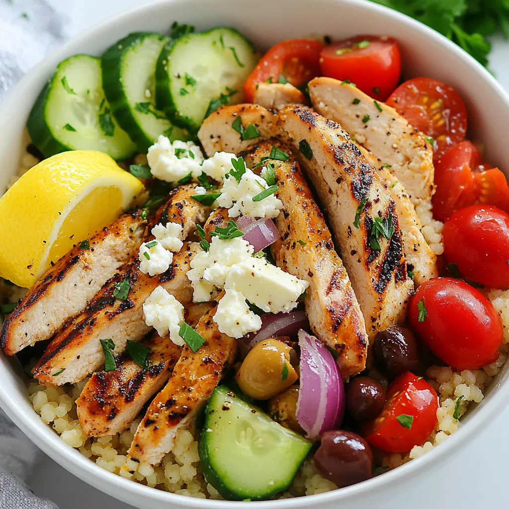 Greek Chicken Couscous Bowls Flavorful Meal Prep Idea