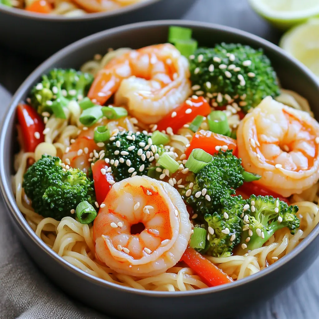 Minute Teriyaki Shrimp Noodle Bowls Quick and Easy Meal