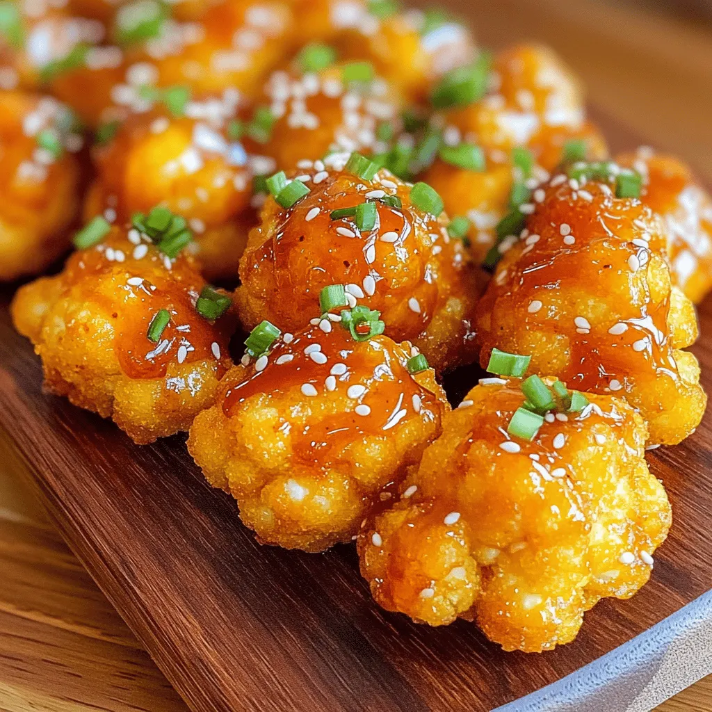Sriracha Honey Cauliflower Bites Tasty Snack Delight