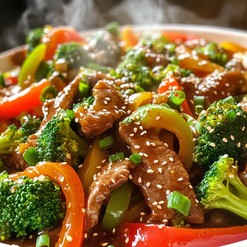 Garlic Chili Beef Stir-Fry in 15 Minutes Fast Meal