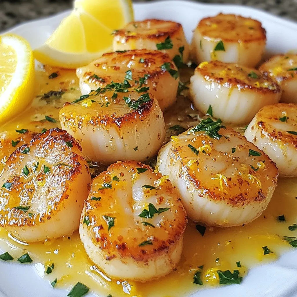 Lemon Garlic Scallops Flavorful Seafood Delight