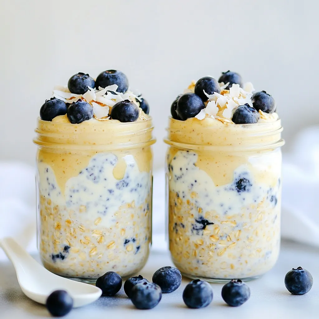 Blueberry Coconut Overnight Oats Easy and Nutritious