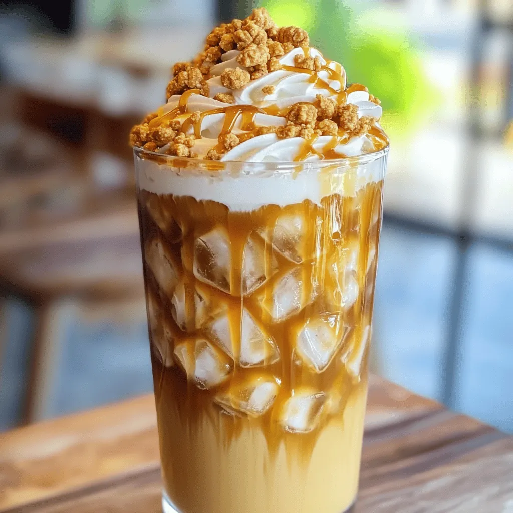 Iced Caramel Praline Latte Simple and Delicious Recipe