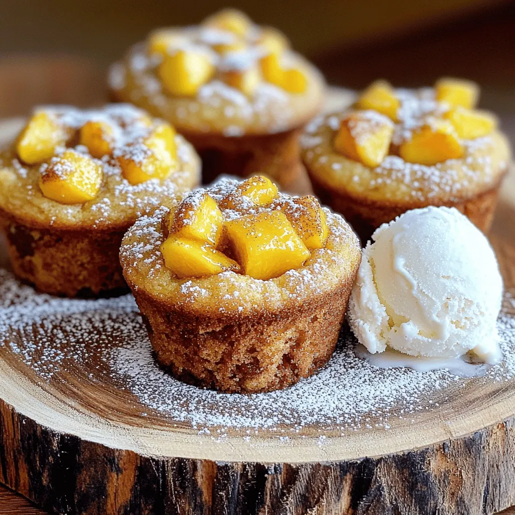 Bakery-Style Peach Cobbler Muffins Fresh and Tasty