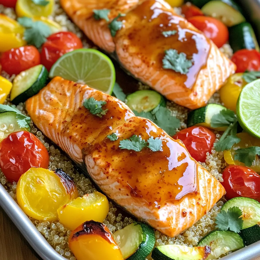 Sheet-Pan Chipotle Honey Salmon Bowls Flavor Burst