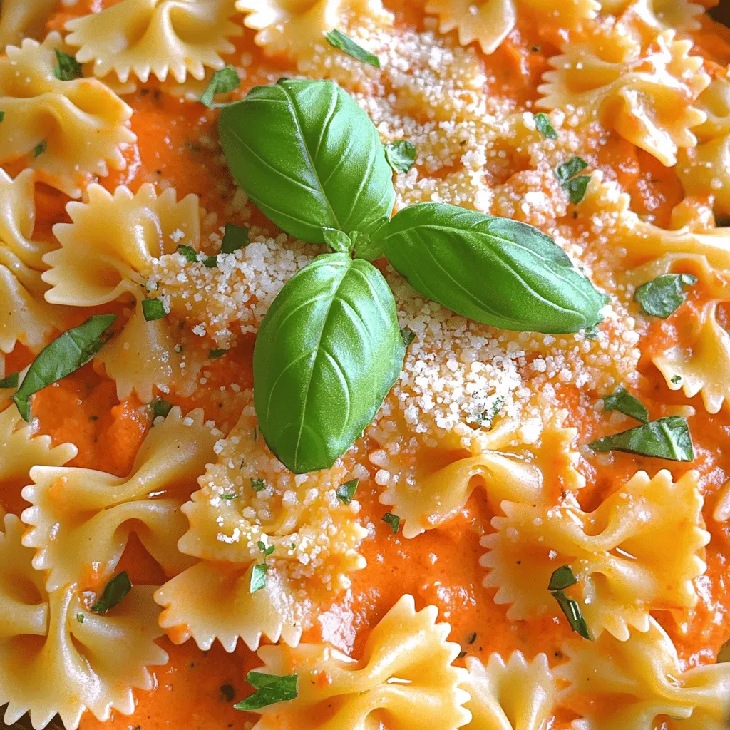 Creamy Roasted Red Pepper Pasta One Pot Delight