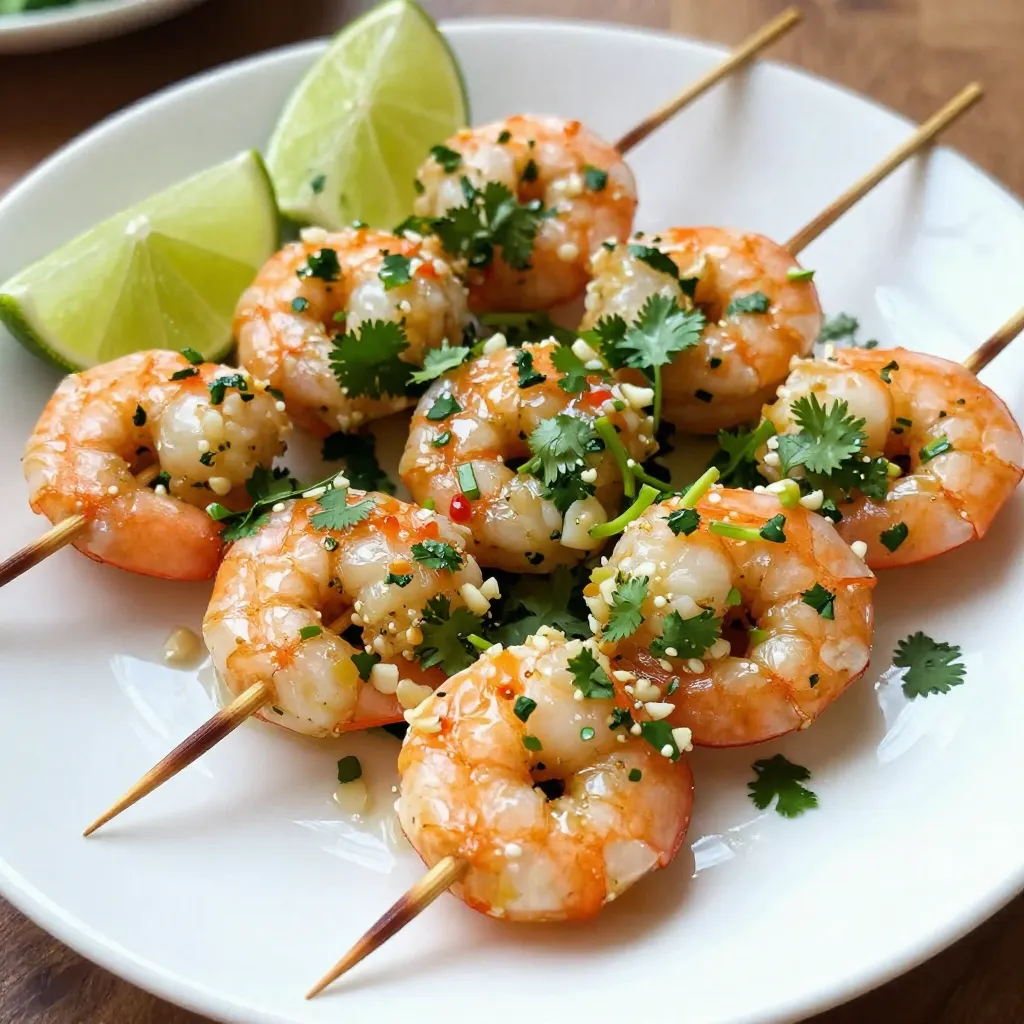 Cilantro Lime Shrimp Skewers Flavorful and Easy Meal