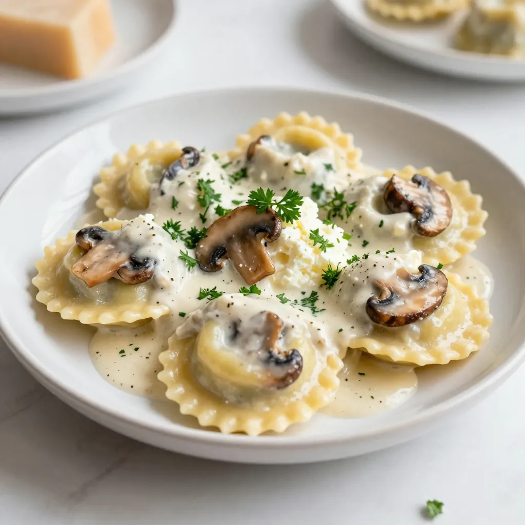 Creamy Mushroom Ravioli Delightful and Comforting Dish