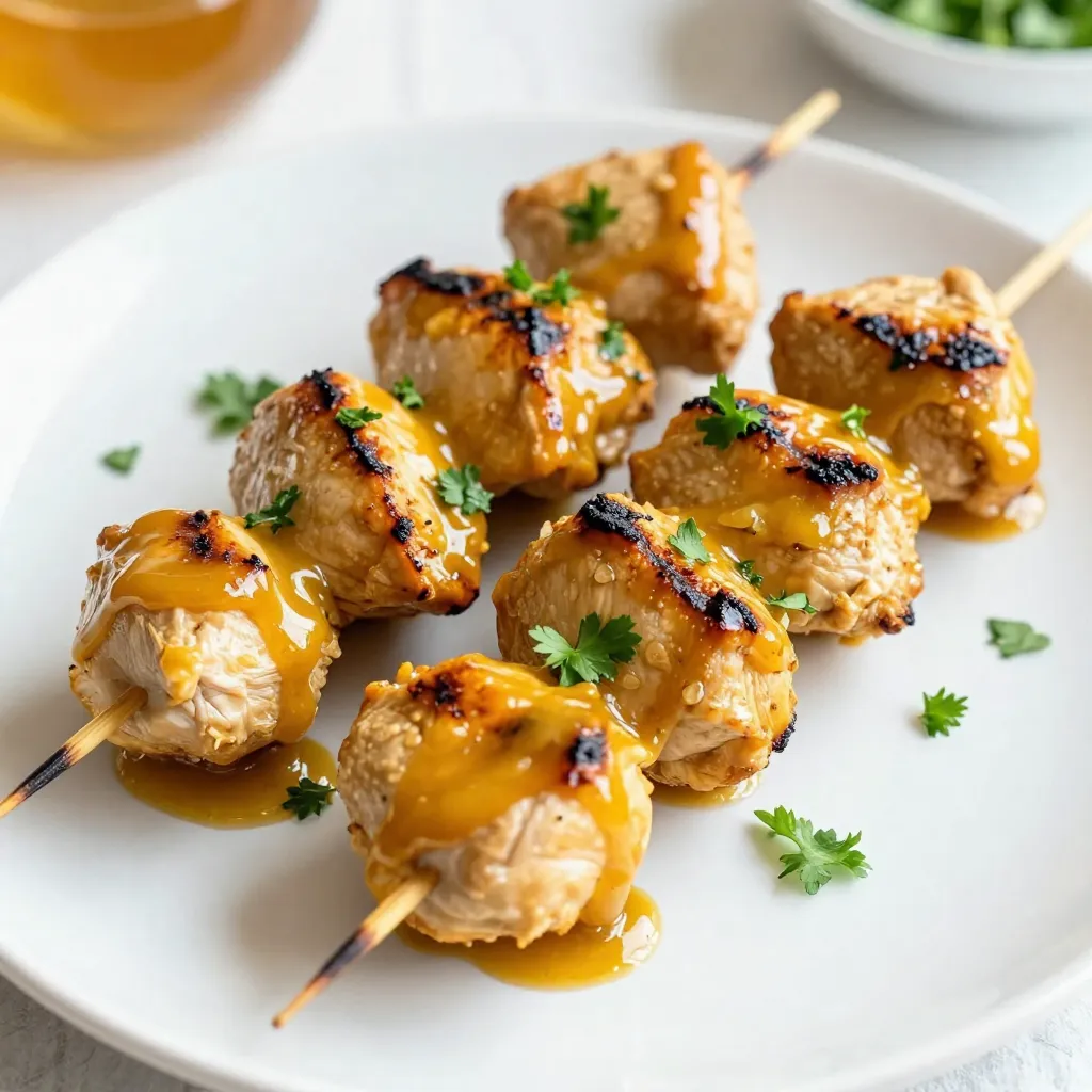 Honey Mustard Chicken Skewers Tasty Grilling Recipe