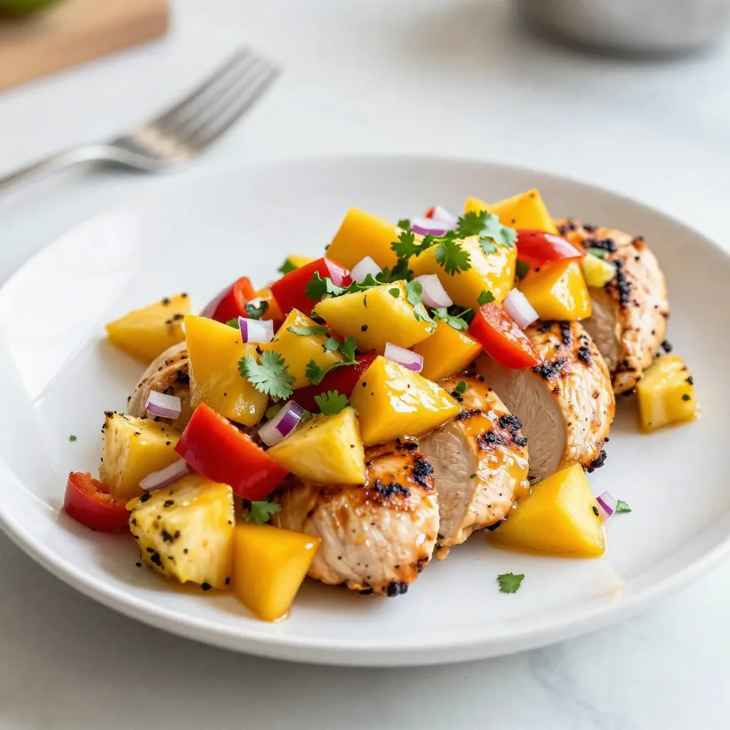 Mango Pineapple Salsa Chicken Flavorful Grilled Delight