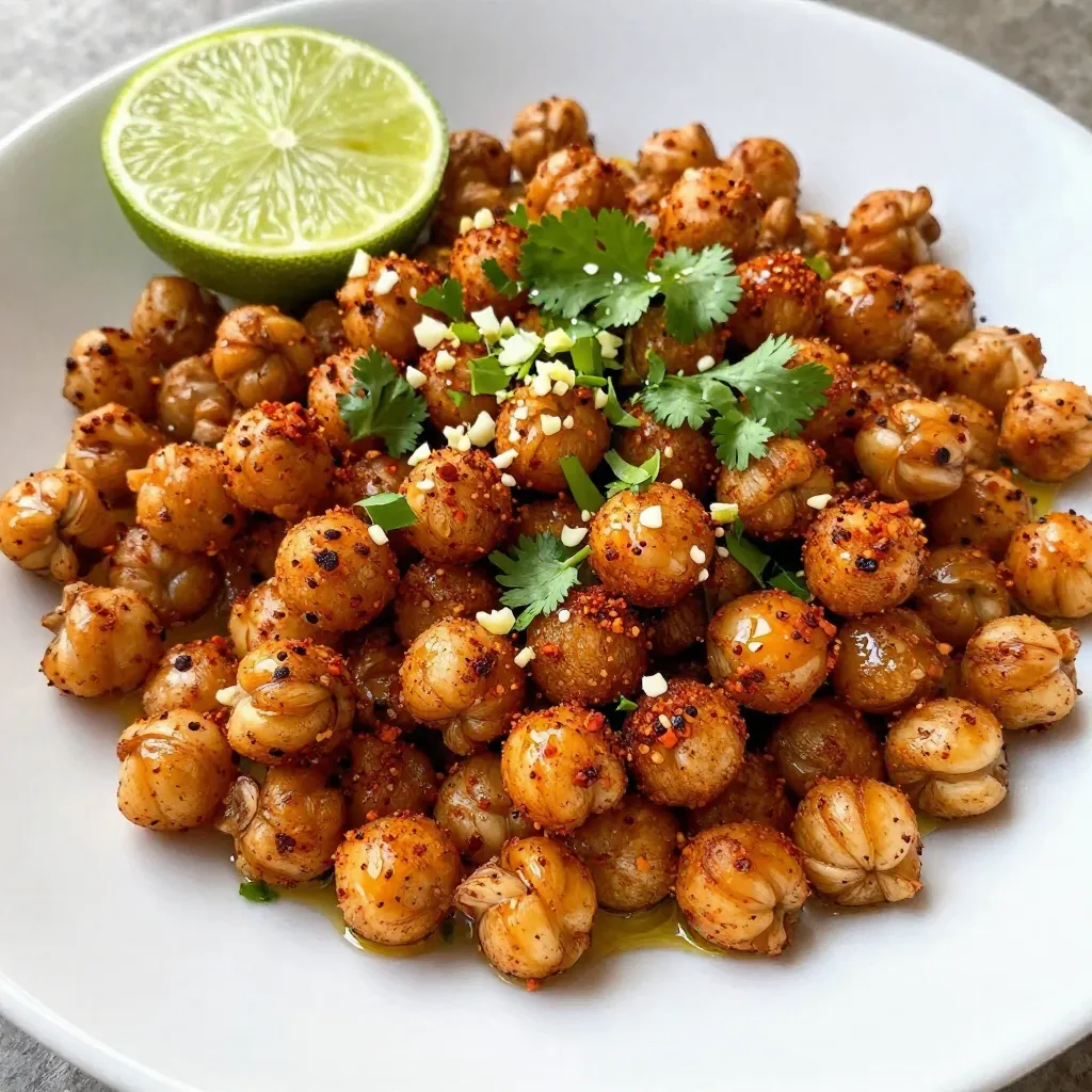 Chili Lime Roasted Chickpeas Crunchy Snack Delight