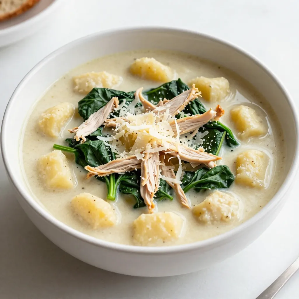 Creamy Garlic Chicken Gnocchi Soup Flavorful Comfort