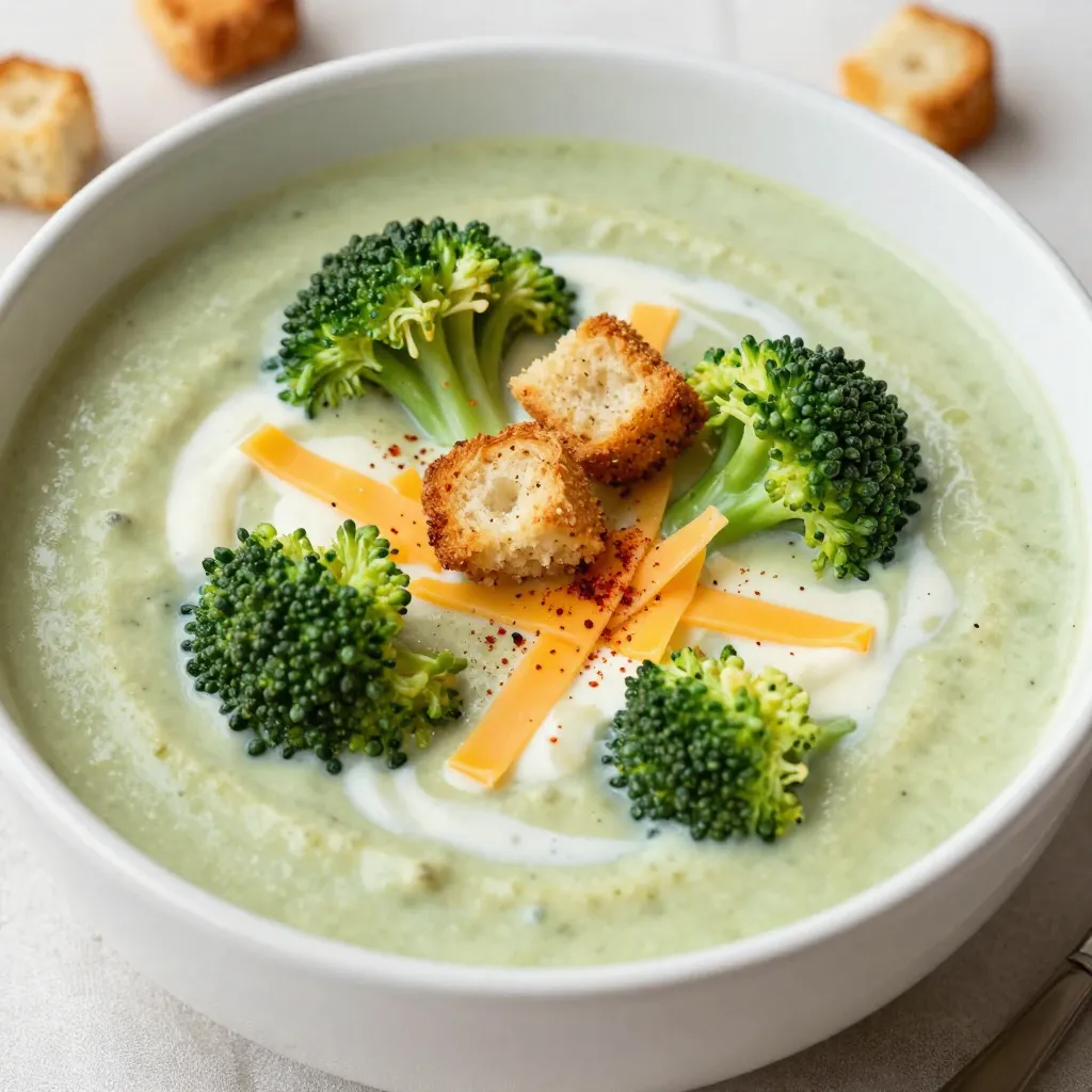 Creamy Broccoli Cheddar Soup Delightful and Easy Recipe