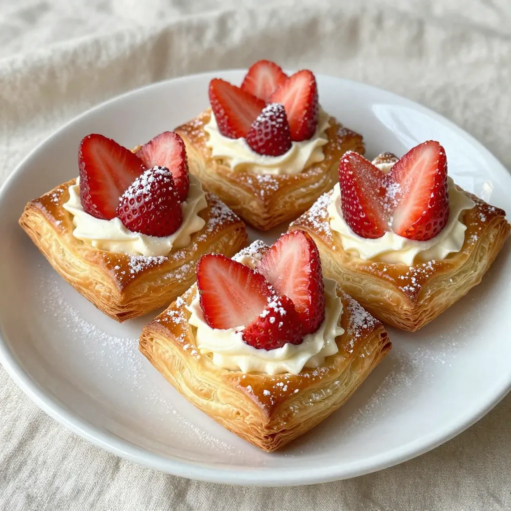Strawberry Cream Cheese Danish Delightful Pastry Treat