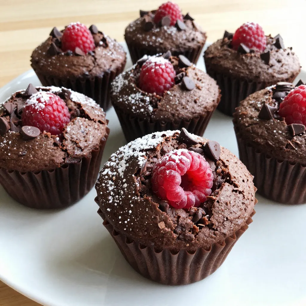 Raspberry Dark Chocolate Muffins Easy and Delicious Recipe