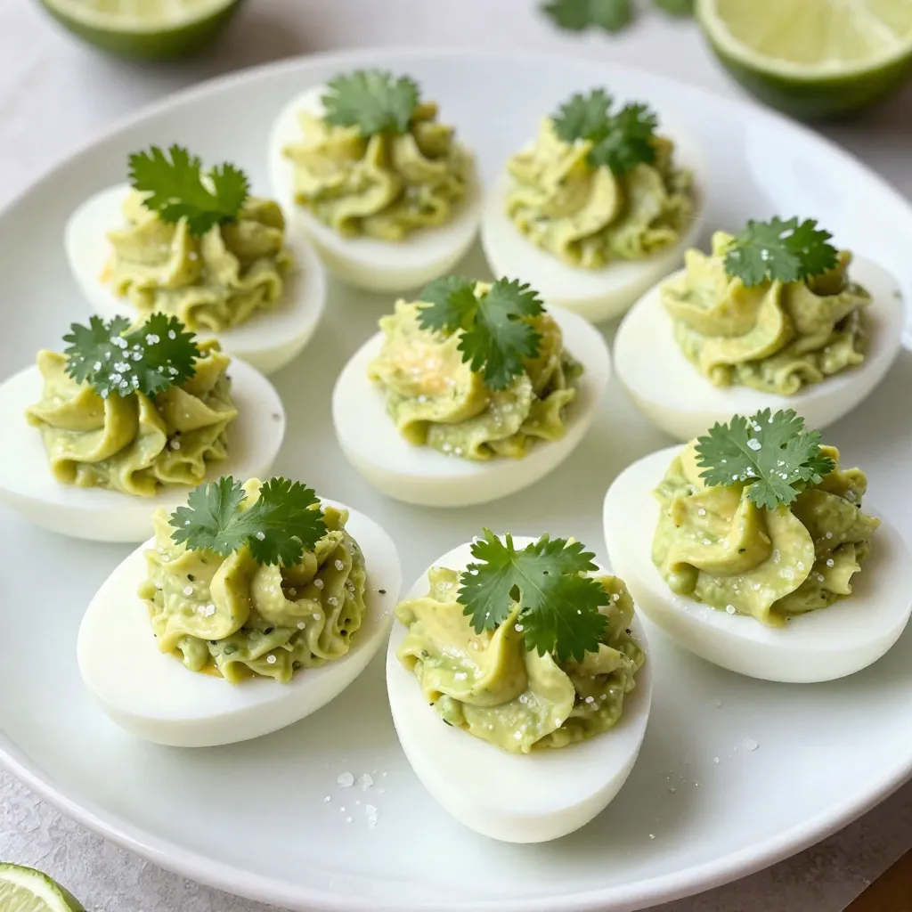 Avocado Lime Deviled Eggs Simple and Tasty Delight