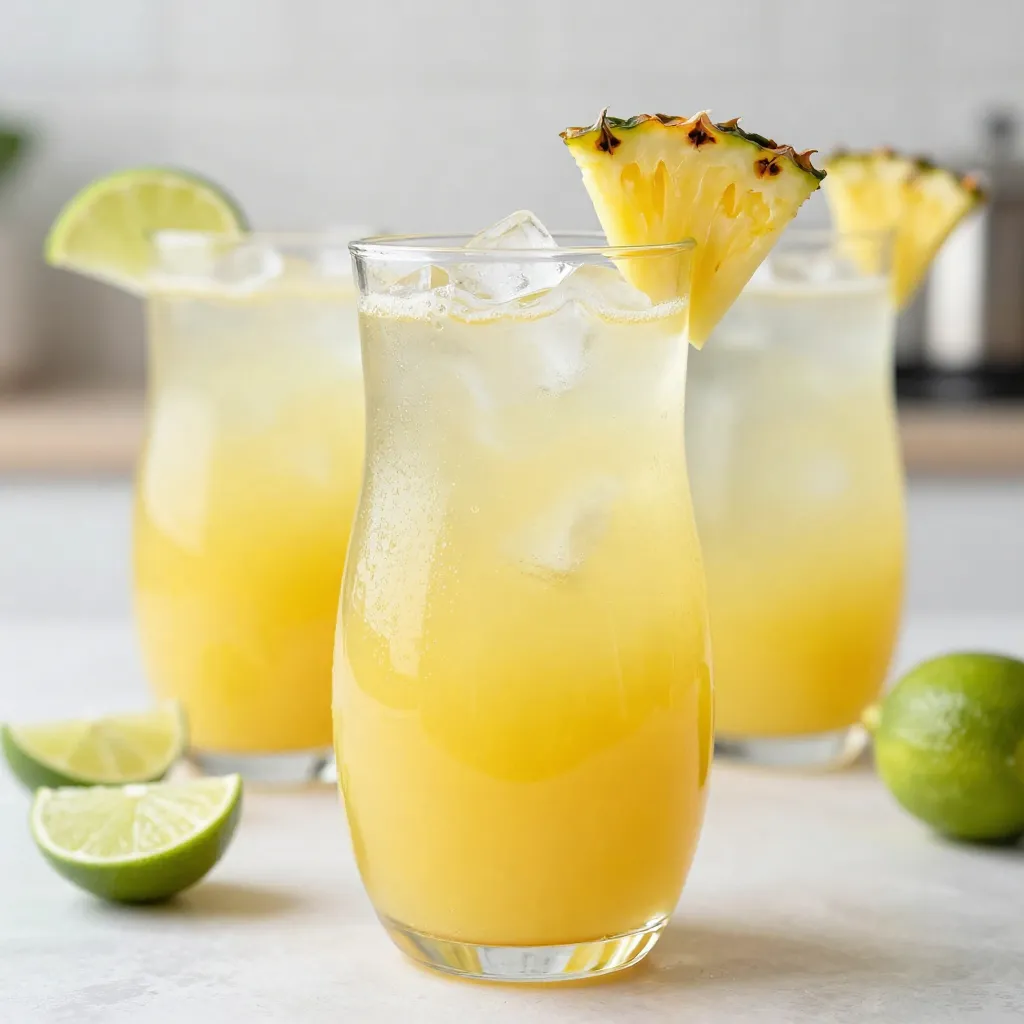 Pineapple Lime Agua Fresca Refreshing Summer Drink