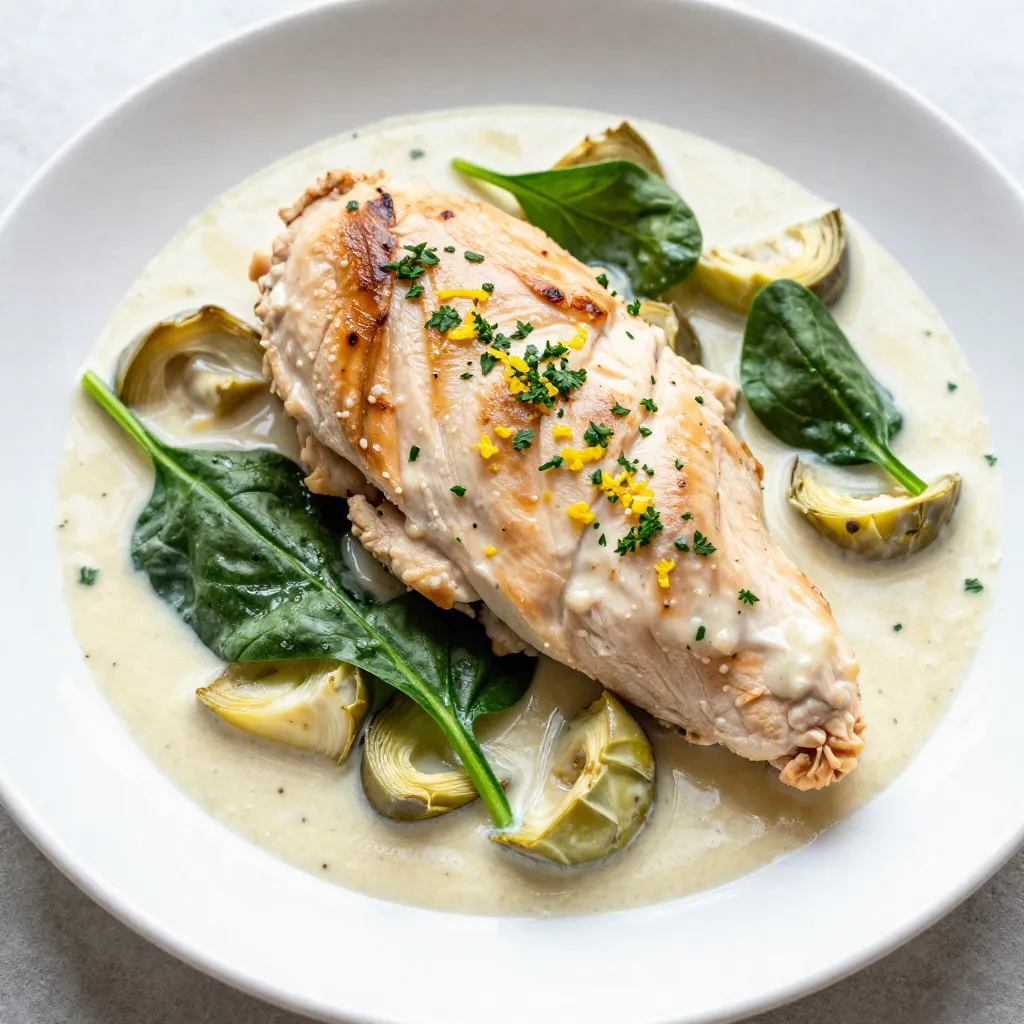 Creamy Lemon Artichoke Chicken Rich and Flavorful Meal